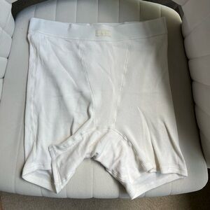 Skims cotton rib boxer shorts